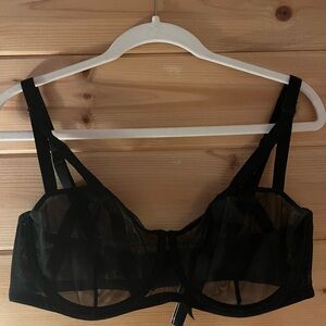 Victoria's Secret Black Mesh Bra